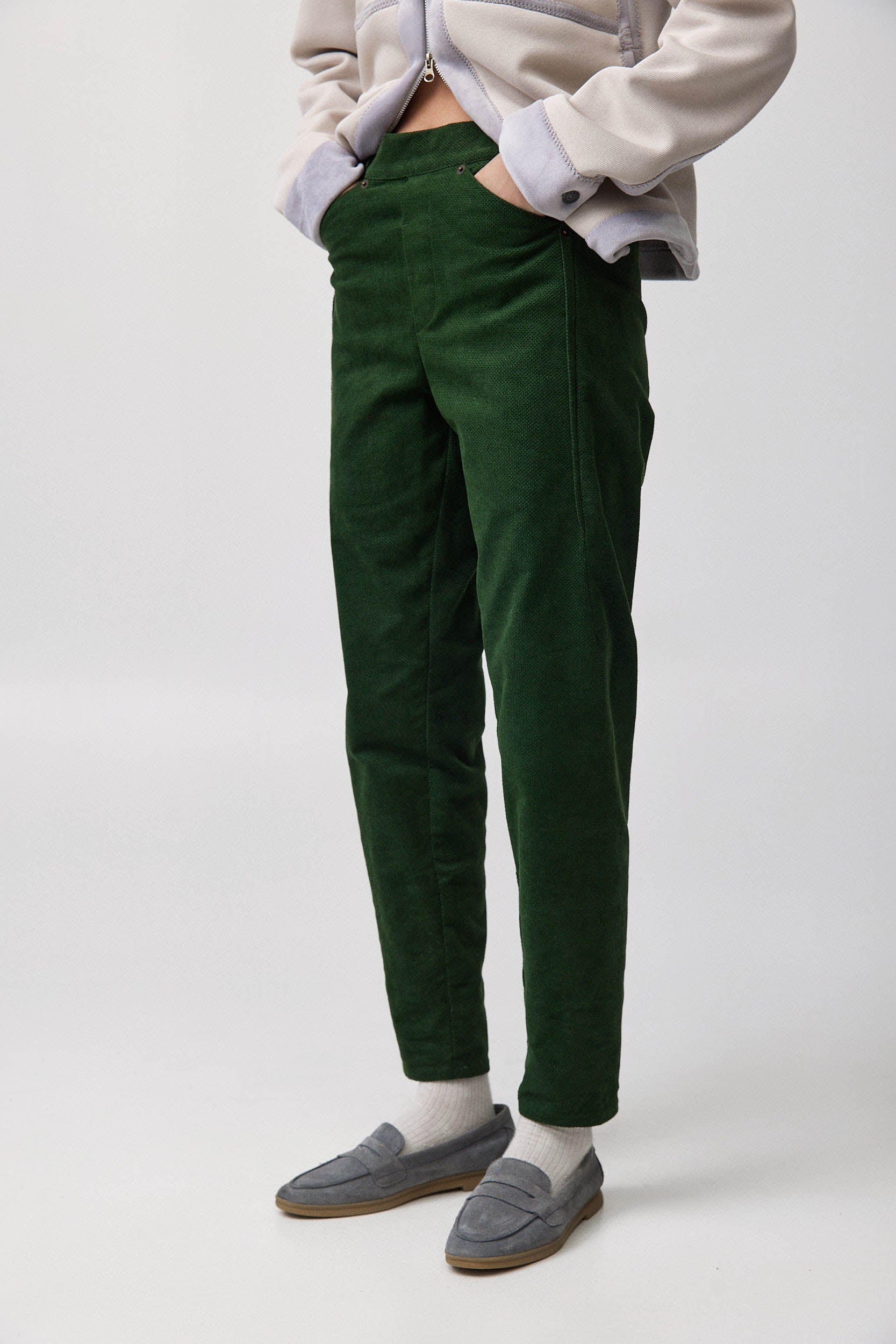 MARTIN Corduroy Pants W25 - Bottle Green