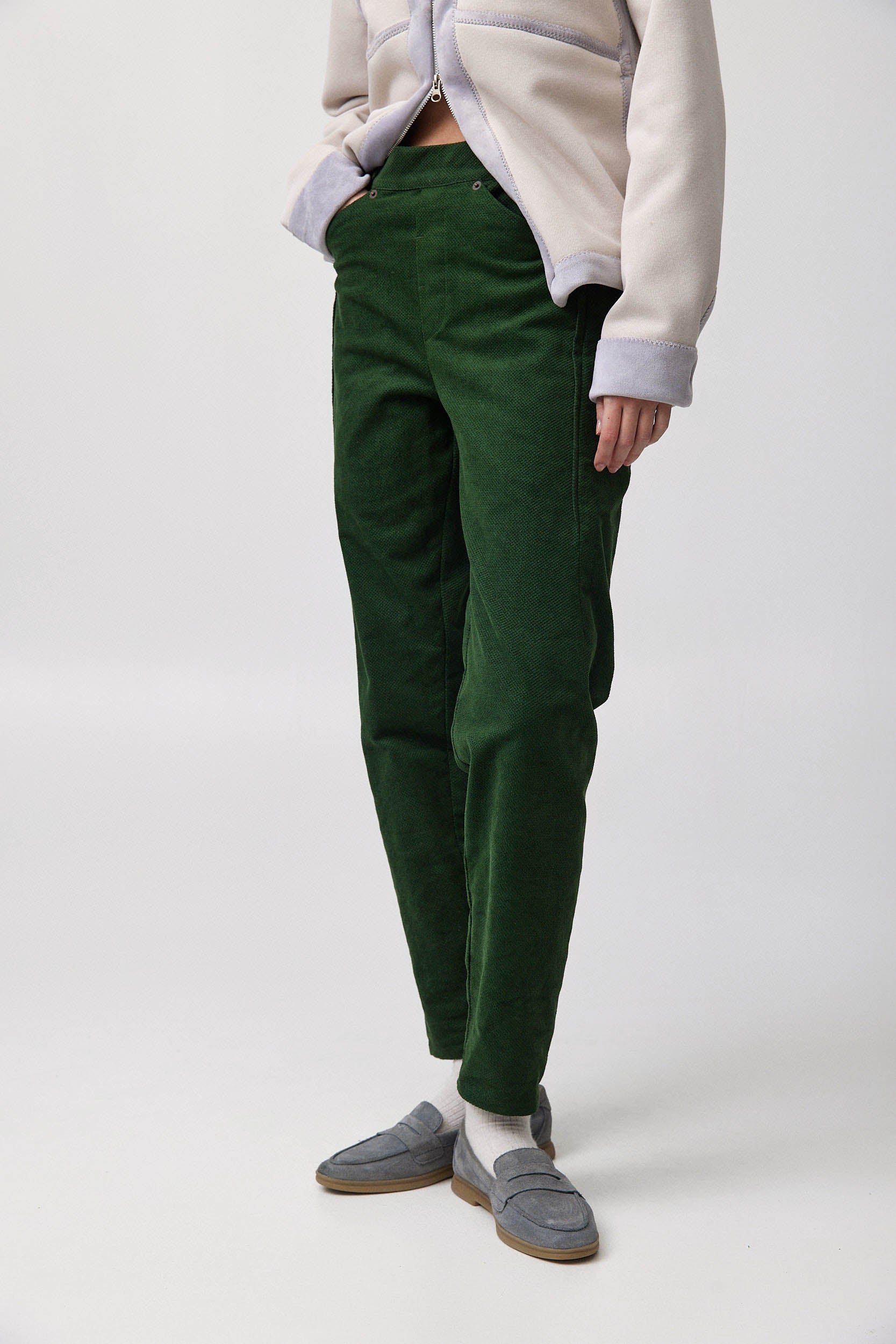 MARTIN Corduroy Pants W25 - Bottle Green