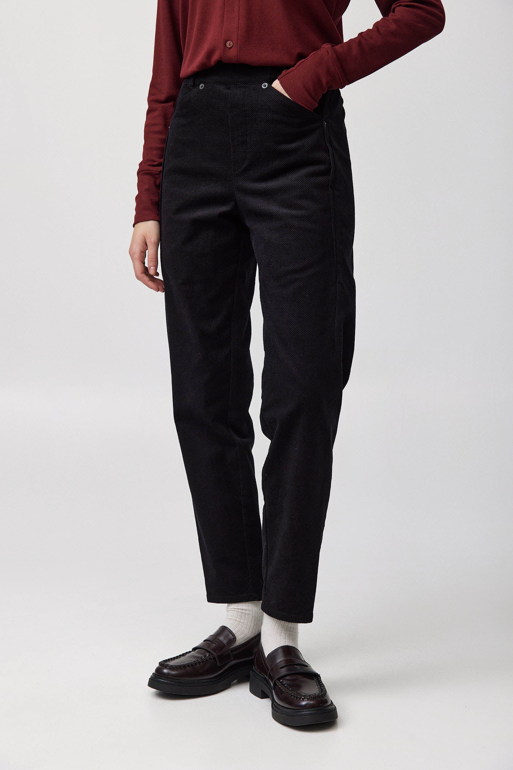 MARTIN Corduroy Pants W25 - Black