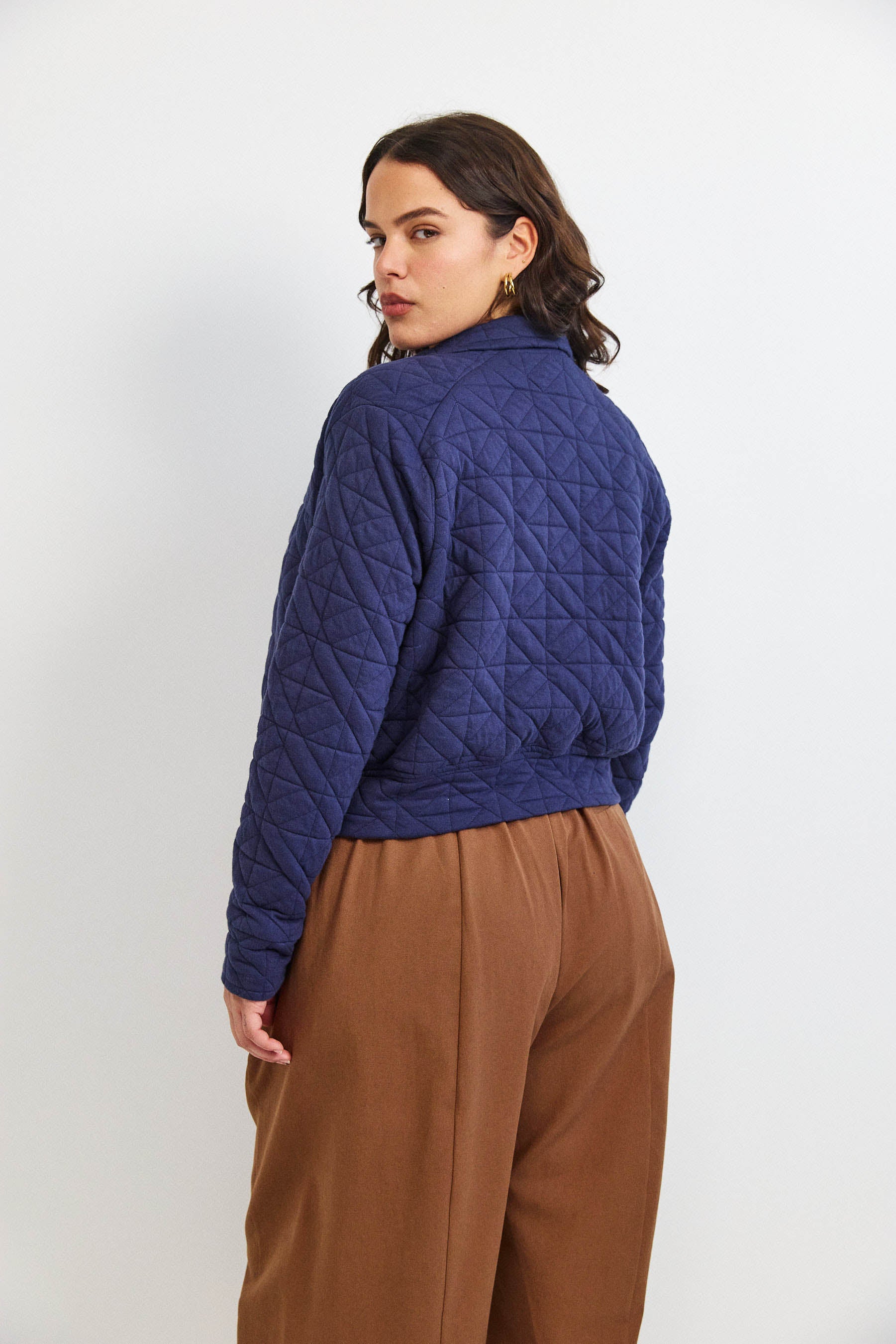 ג'קט קנדי קצר נייבי