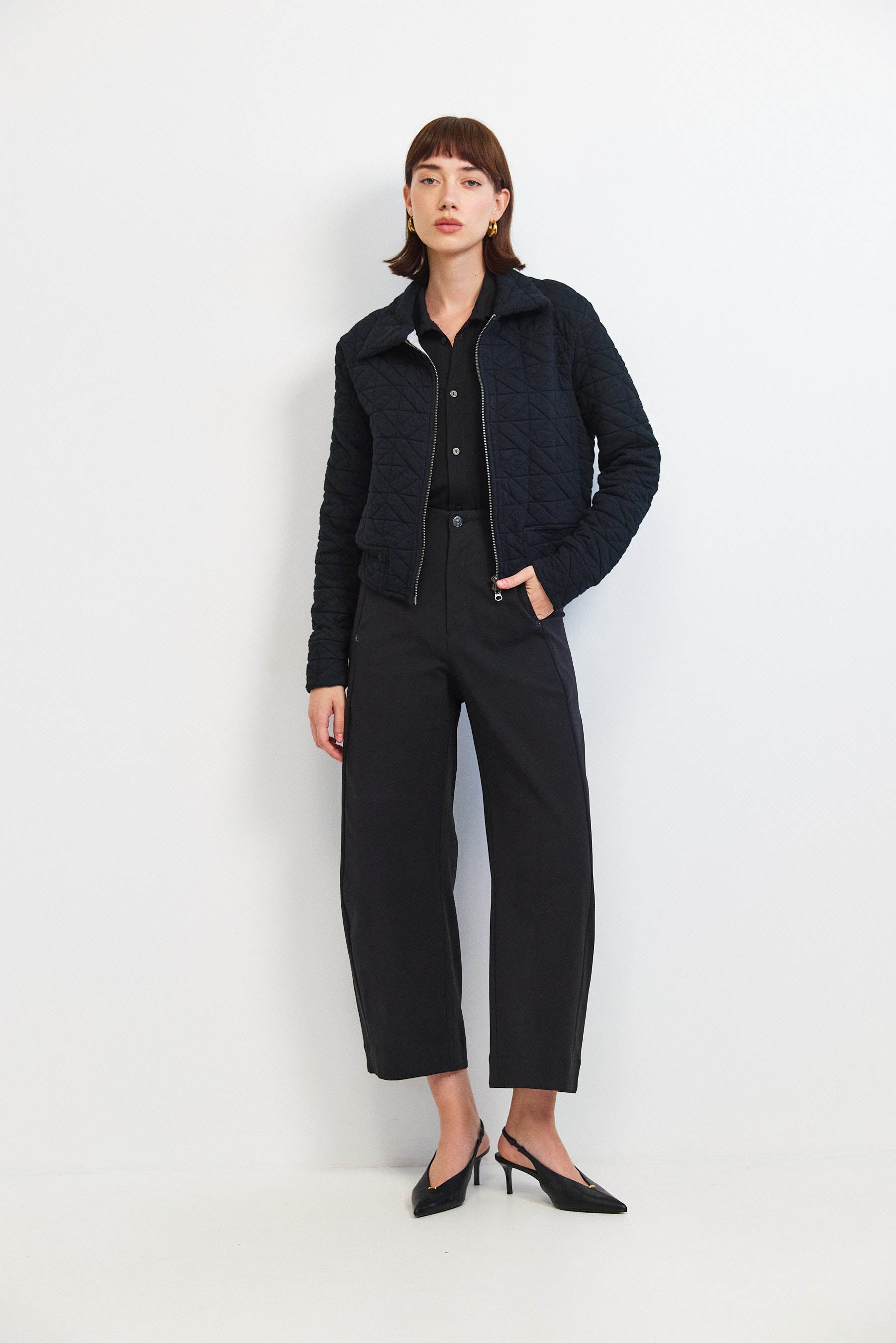 ג'קט קנדי קצר שחור