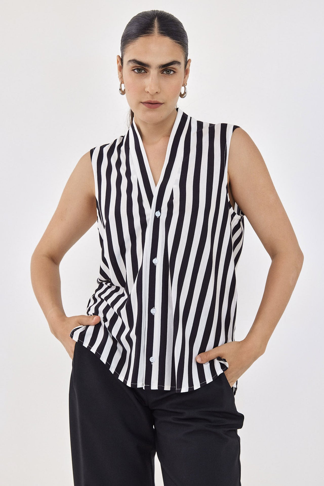 SIMA Top S24 (1-2) - Black\ White