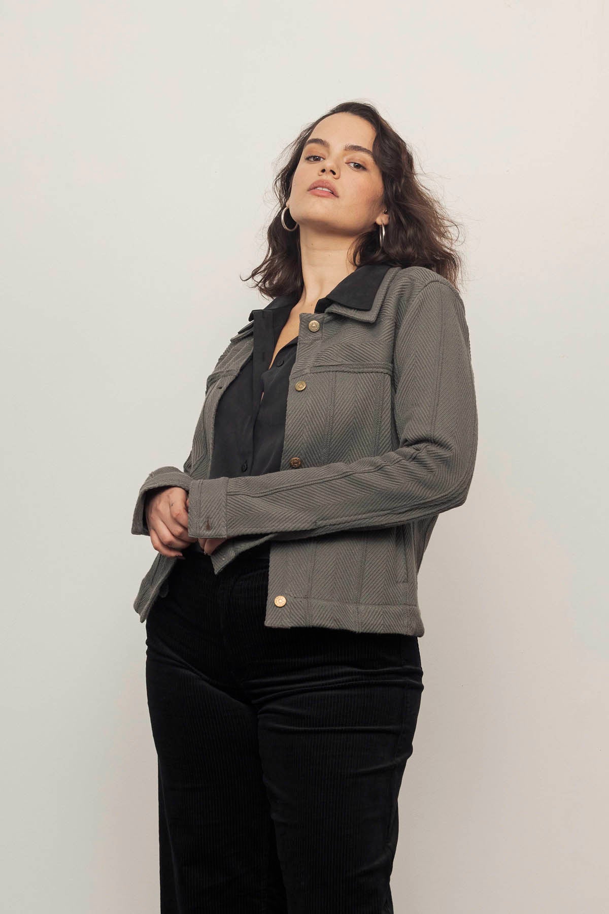 ALEXA Jacket (L-XL) - Olive Green
