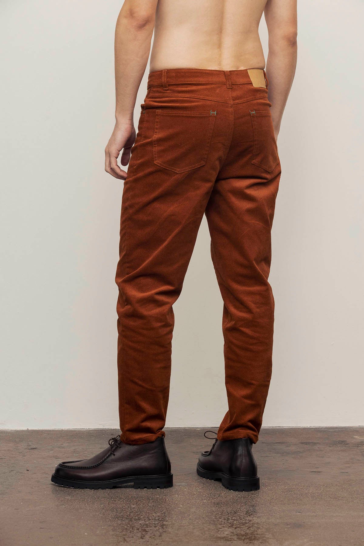 LENNY Pants (34-48) - Brick Corduroy