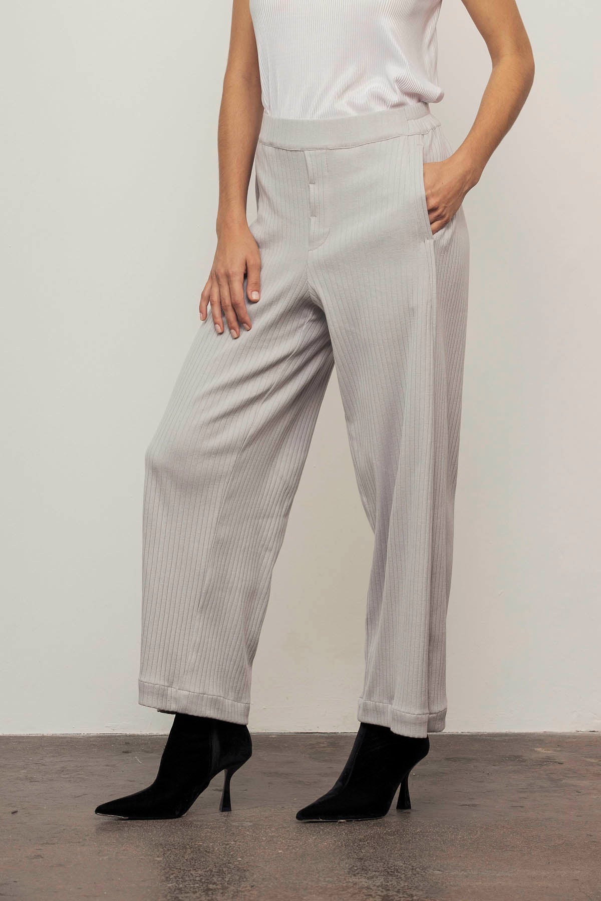 LONG JOSEF Pants (32-42) - Light Gray