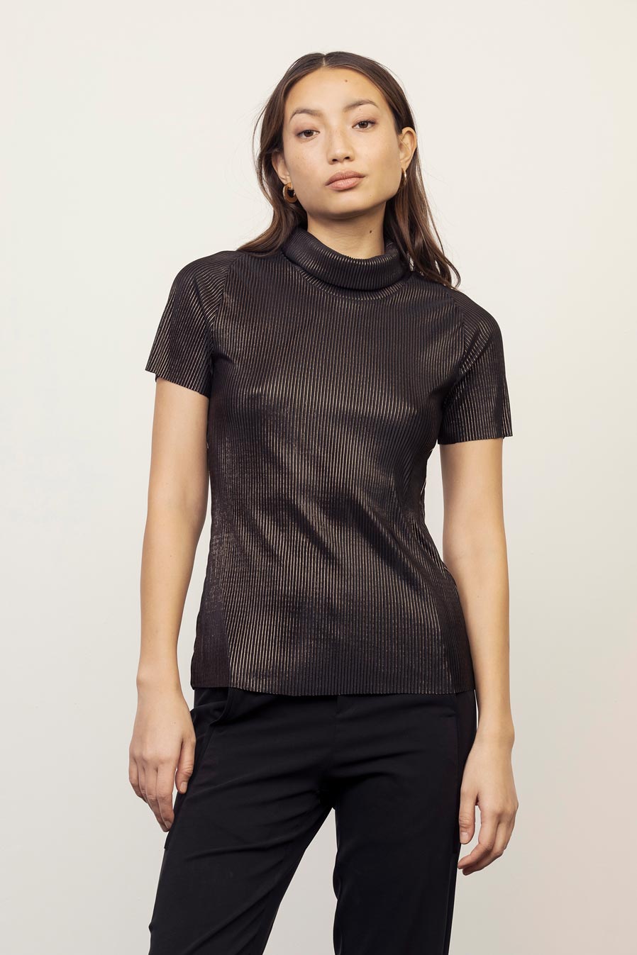 BRUNO T-Shirt (XS-M) - Black \ Bronze