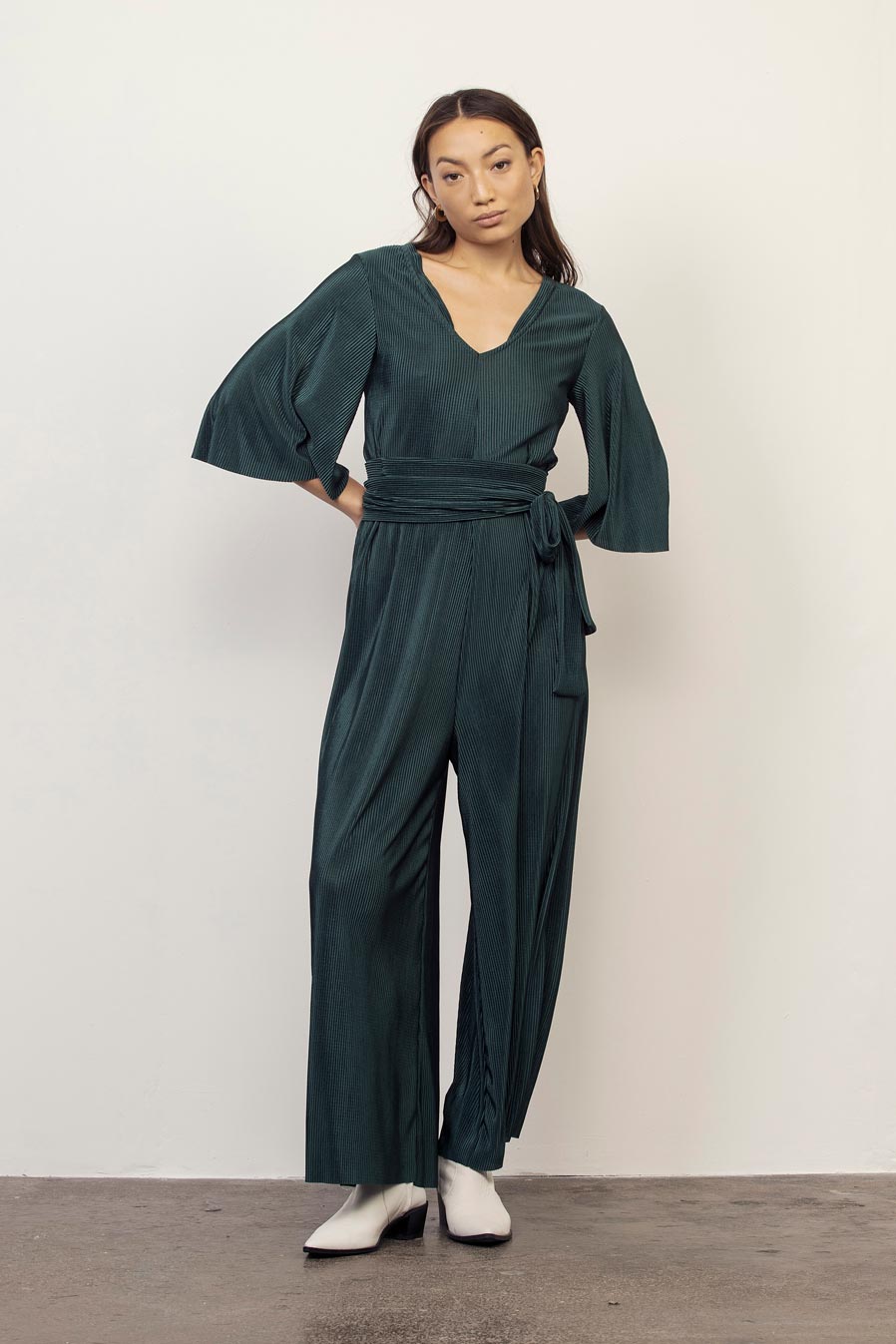 GLORY Jumpsuite (S-M) - Bottle Green