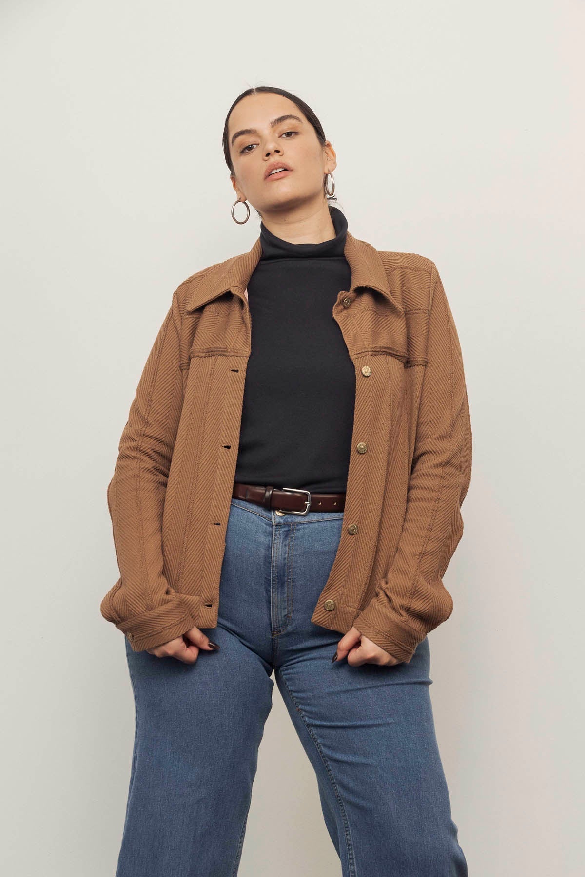 ALEXA Jacket (L-XL) - Light Brown